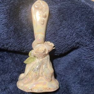 Blue Sky Corp. Mother of Pearl Floral Dinner Bell by Heather Goldmic 2002